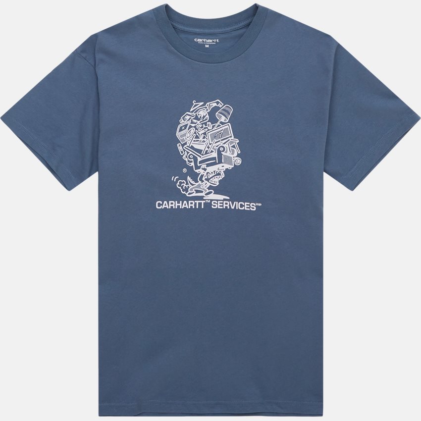 Carhartt WIP T-shirts S/S MOVING SERVICE T-SHIRT I031780 STORM BLUE